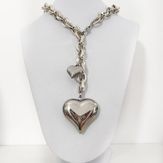 Collana “Battito” colore argento