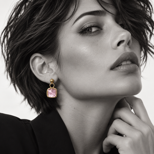 Orecchini Punto Luce con cristallo sfaccettato – Chicèchic